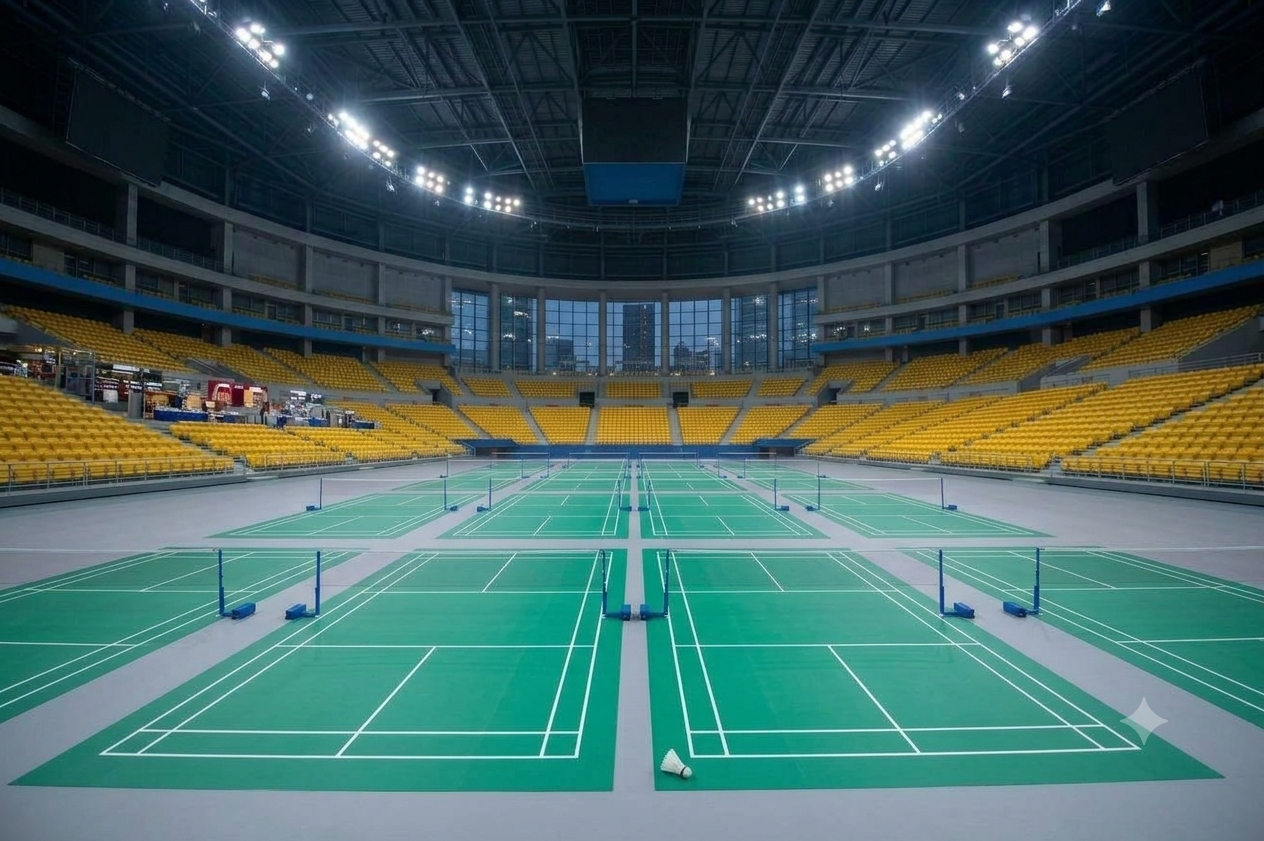 Indoor Badminton PVC Vinyl Flooring