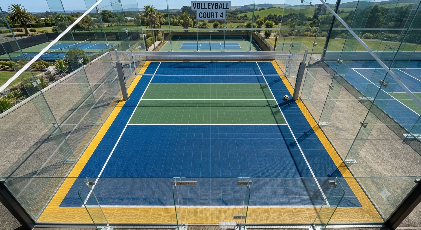 Outdoor Volleyball Court PP Modular Tiles